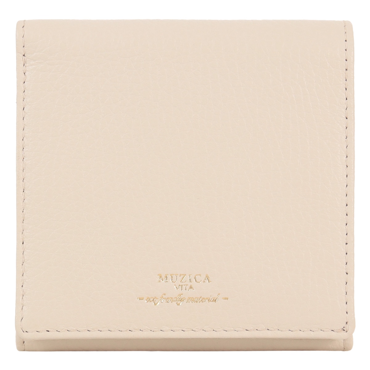 MUZICA VITA ムジカ・ヴィータ 二つ折り財布 muzi-m1018 MILK イタリアンレザー レディース