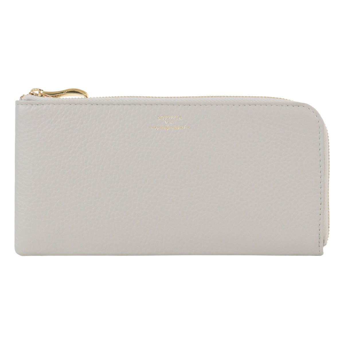 MUZICA VITA ムジカ・ヴィータ 長財布 L字ファスナー muzi-m1019 ICEGRAY イタリアンレザー レディース