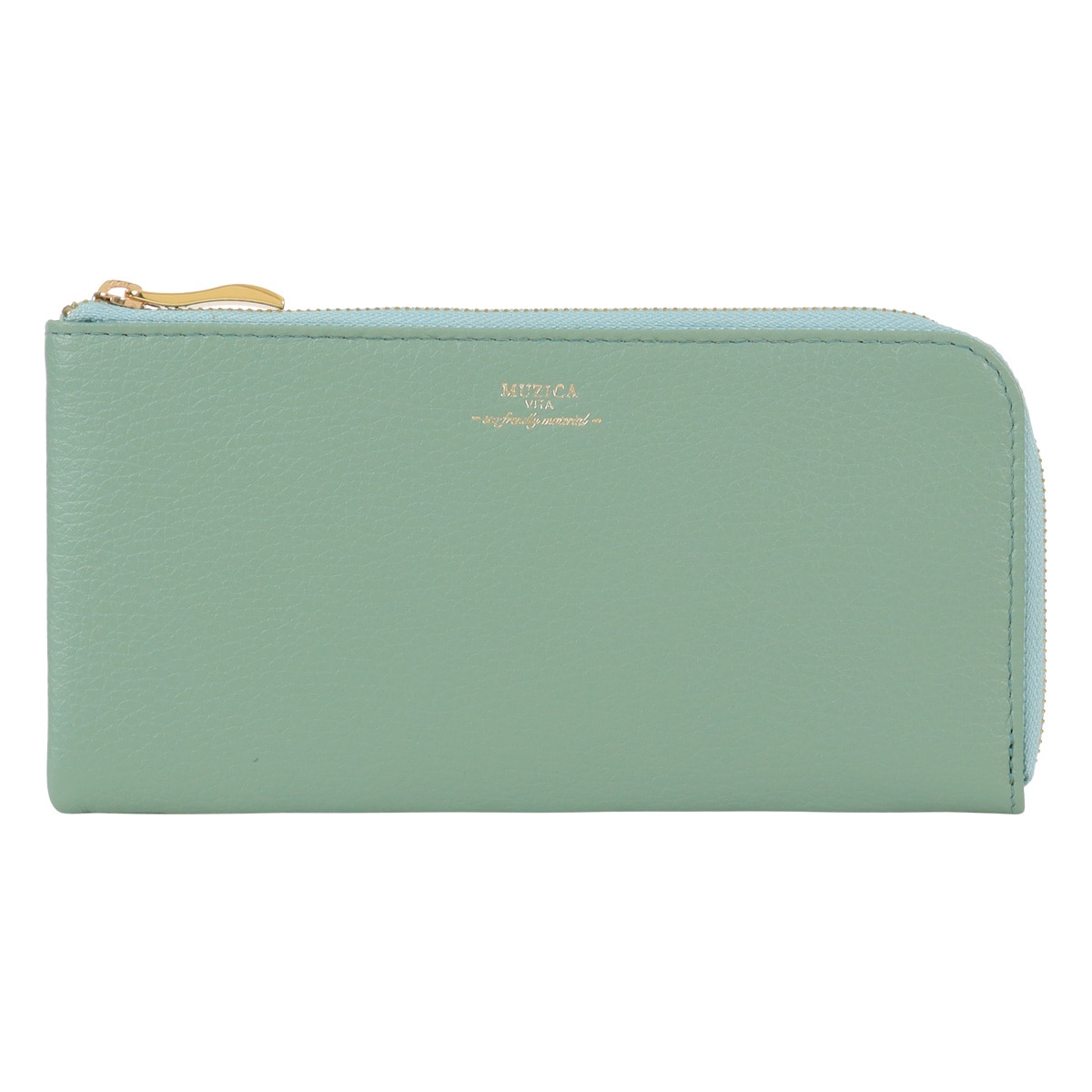 MUZICA VITA ムジカ・ヴィータ 長財布 L字ファスナー muzi-m1019 MINT イタリアンレザー レディース