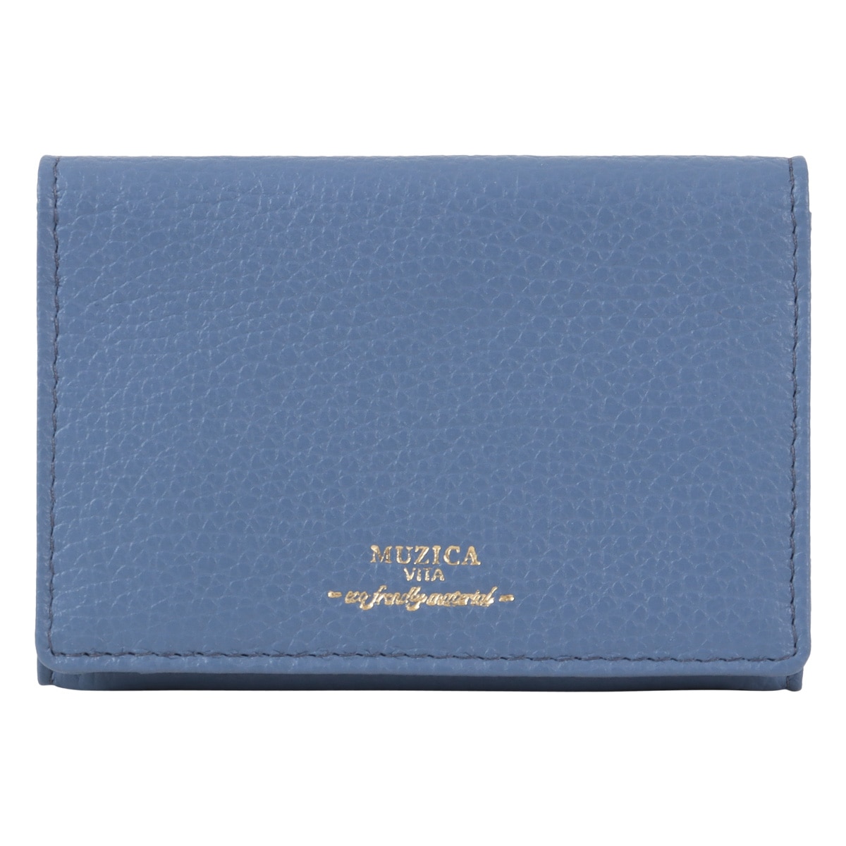 MUZICA VITA ムジカ・ヴィータ 名刺入れ カードケース muzi-m1102 BLUEBERRY イタリアンレザー レディース