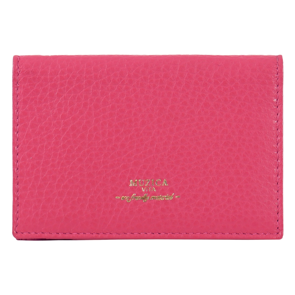 MUZICA VITA ムジカ・ヴィータ 名刺入れ カードケース muzi-m1102 CHERRY イタリアンレザー レディース