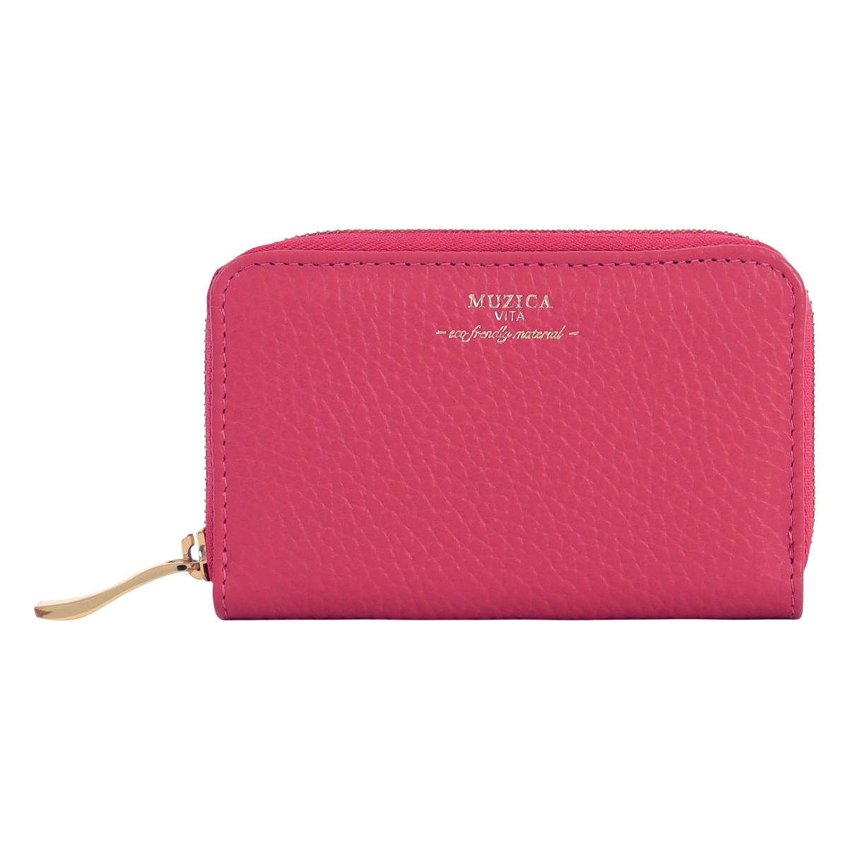 MUZICA VITA ムジカ・ヴィータ 小銭入れ コインケース 名刺入れ カードケース muzi-m1103 CHERRY イタリアンレザー レディース