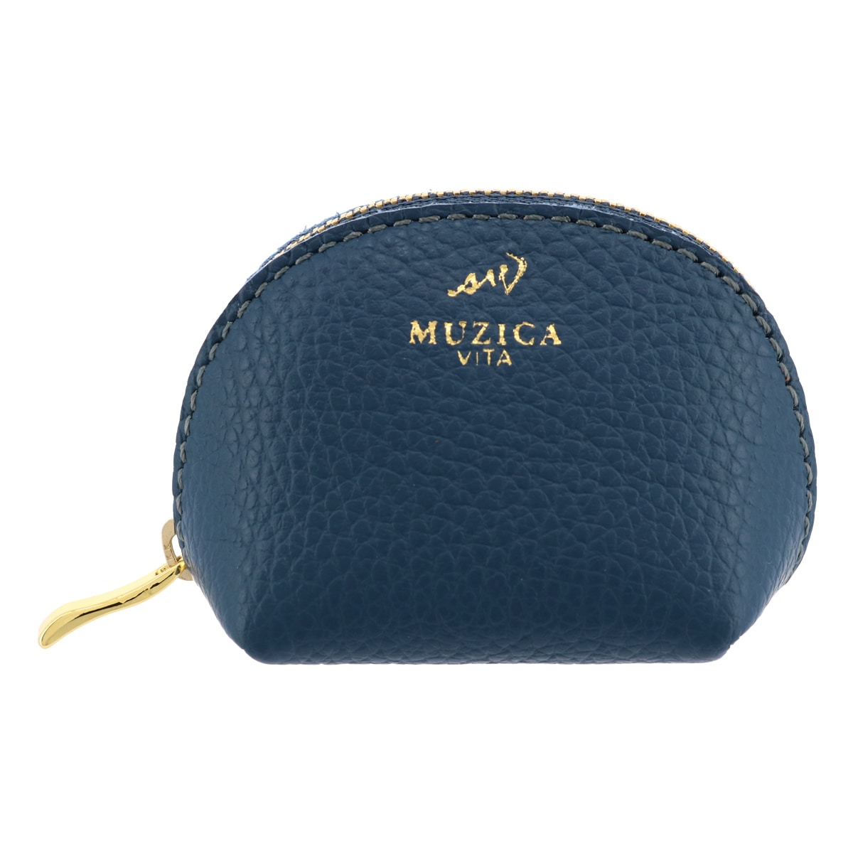 MUZICA VITA ムジカ・ヴィータ 小銭入れ コインケース ミニポーチ muzi-m3033 DARKBLUE イタリアンレザー レディース