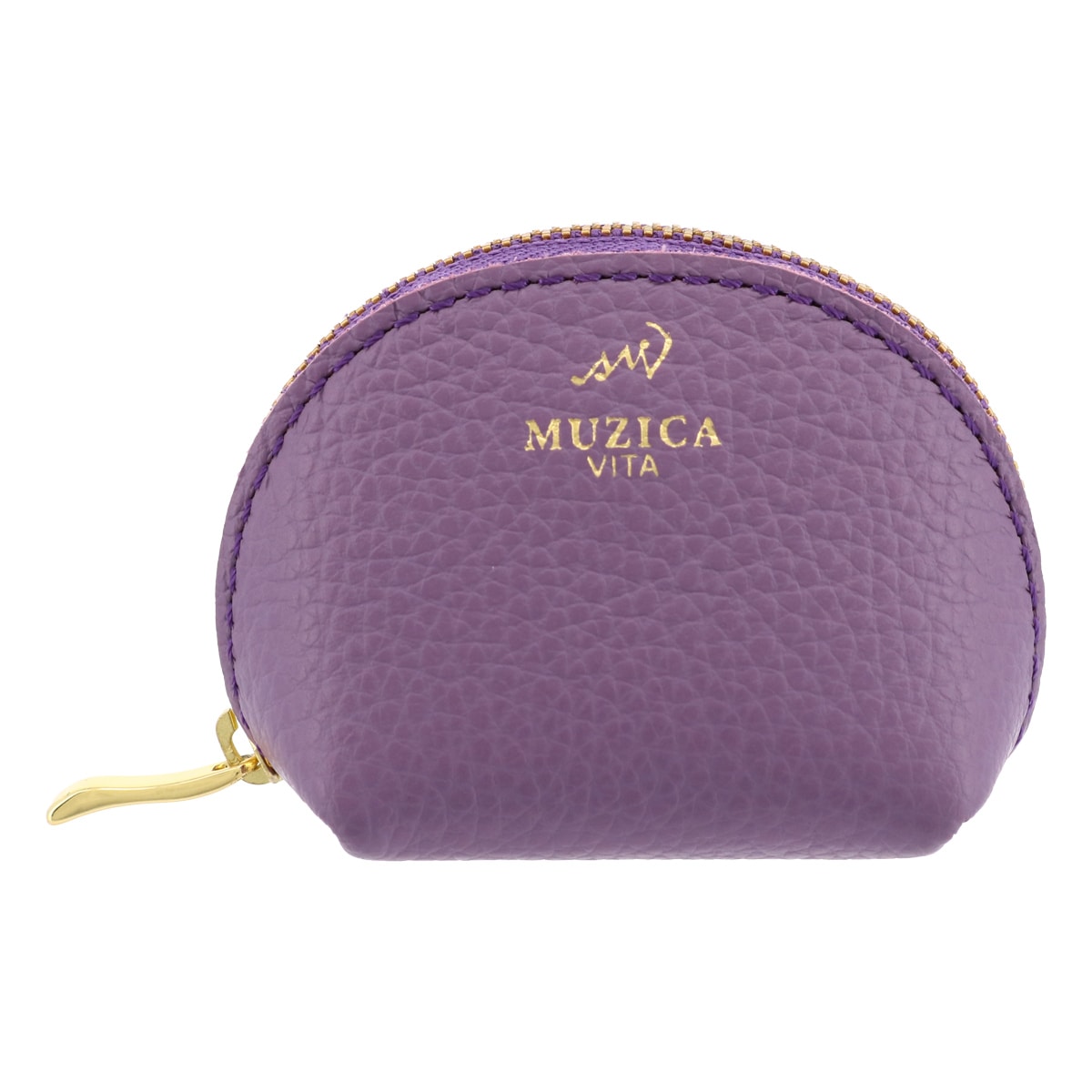 MUZICA VITA ムジカ・ヴィータ 小銭入れ コインケース ミニポーチ muzi-m3033 PURPLE イタリアンレザー レディース
