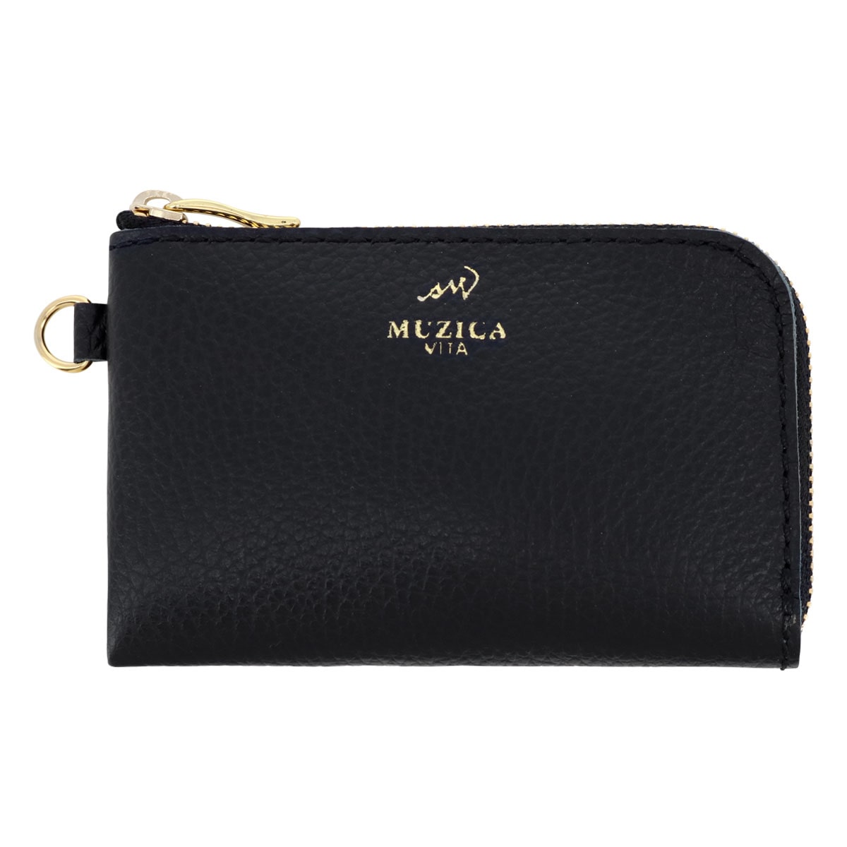 MUZICA VITA ムジカ・ヴィータ 小銭入れ コインケース muzi-m3034 BLACK イタリアンレザー レディース