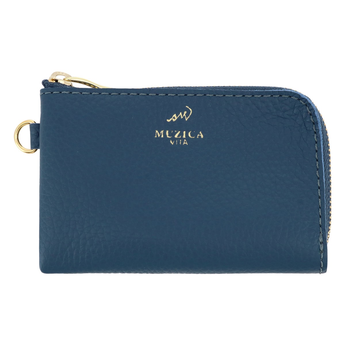 MUZICA VITA ムジカ・ヴィータ 小銭入れ コインケース muzi-m3034 DARKBLUE イタリアンレザー レディース