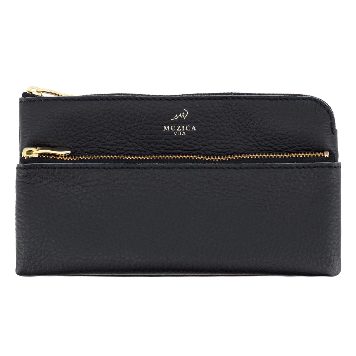 MUZICA VITA ムジカ・ヴィータ 長財布 muzi-m3036 BLACK イタリアンレザー レディース