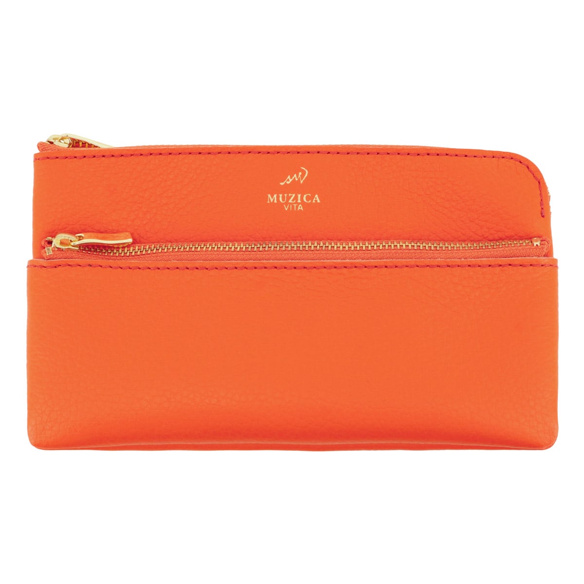 MUZICA VITA ムジカ・ヴィータ 長財布 muzi-m3036 ORANGE イタリアンレザー レディース