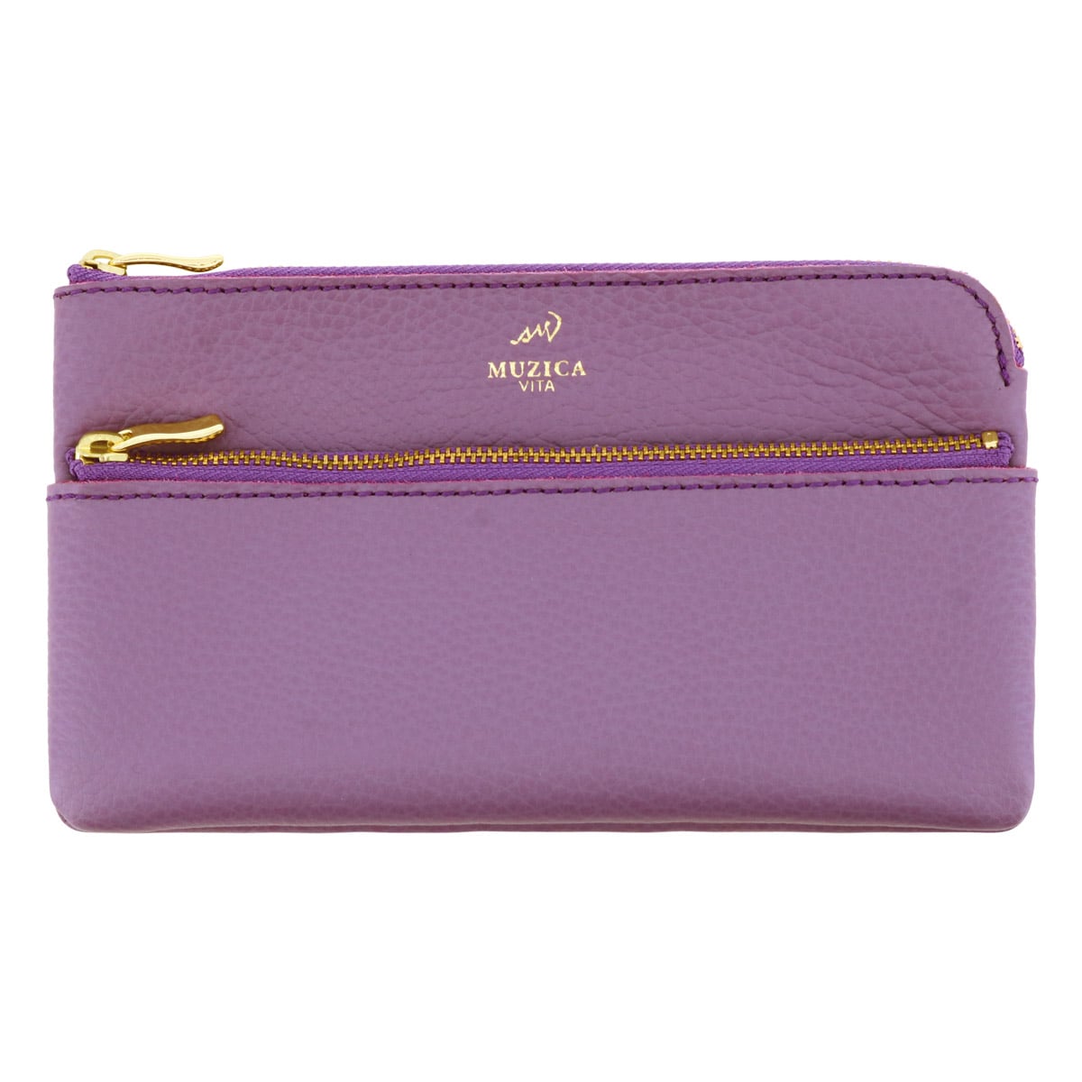 MUZICA VITA ムジカ・ヴィータ 長財布 muzi-m3036 PURPLE イタリアンレザー レディース