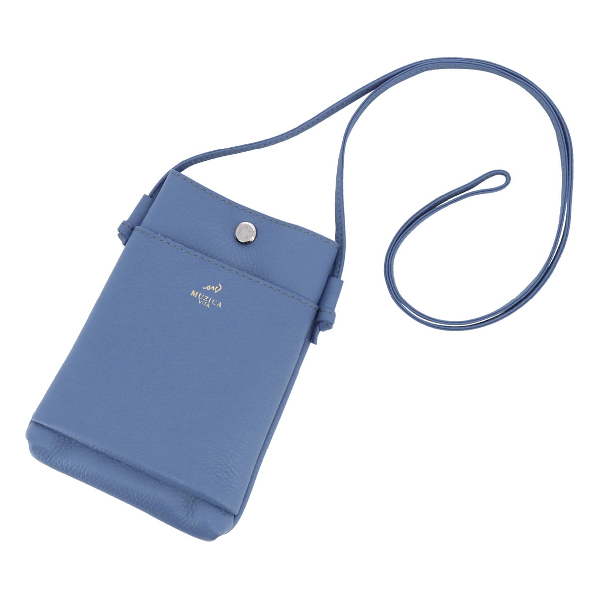 MUZICA VITA ムジカ・ヴィータ ショルダーバッグ スマホショルダー muzi-m3037 BLUEBERRY イタリアンレザー レディース