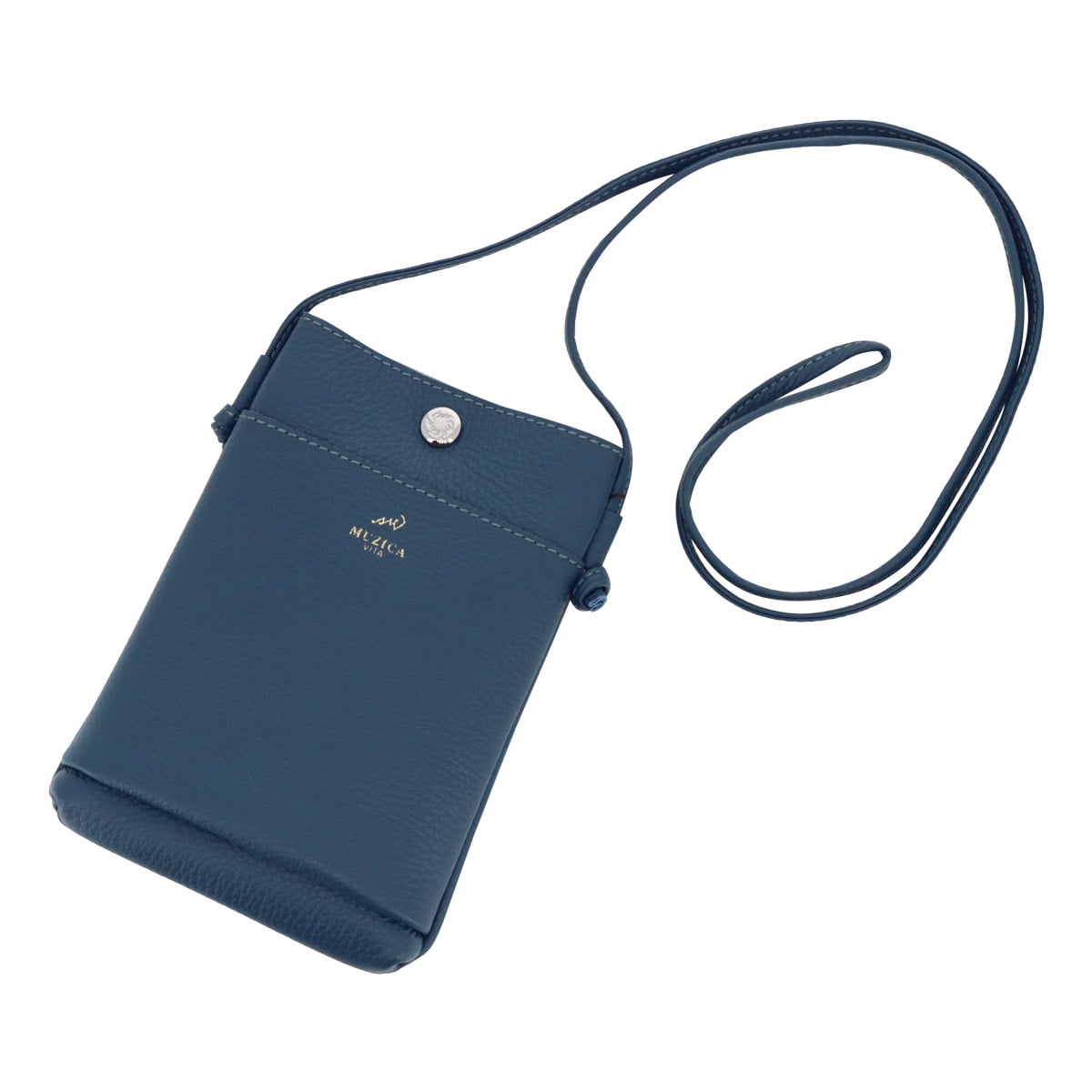 MUZICA VITA ムジカ・ヴィータ ショルダーバッグ スマホショルダー muzi-m3037 DARKBLUE イタリアンレザー レディース
