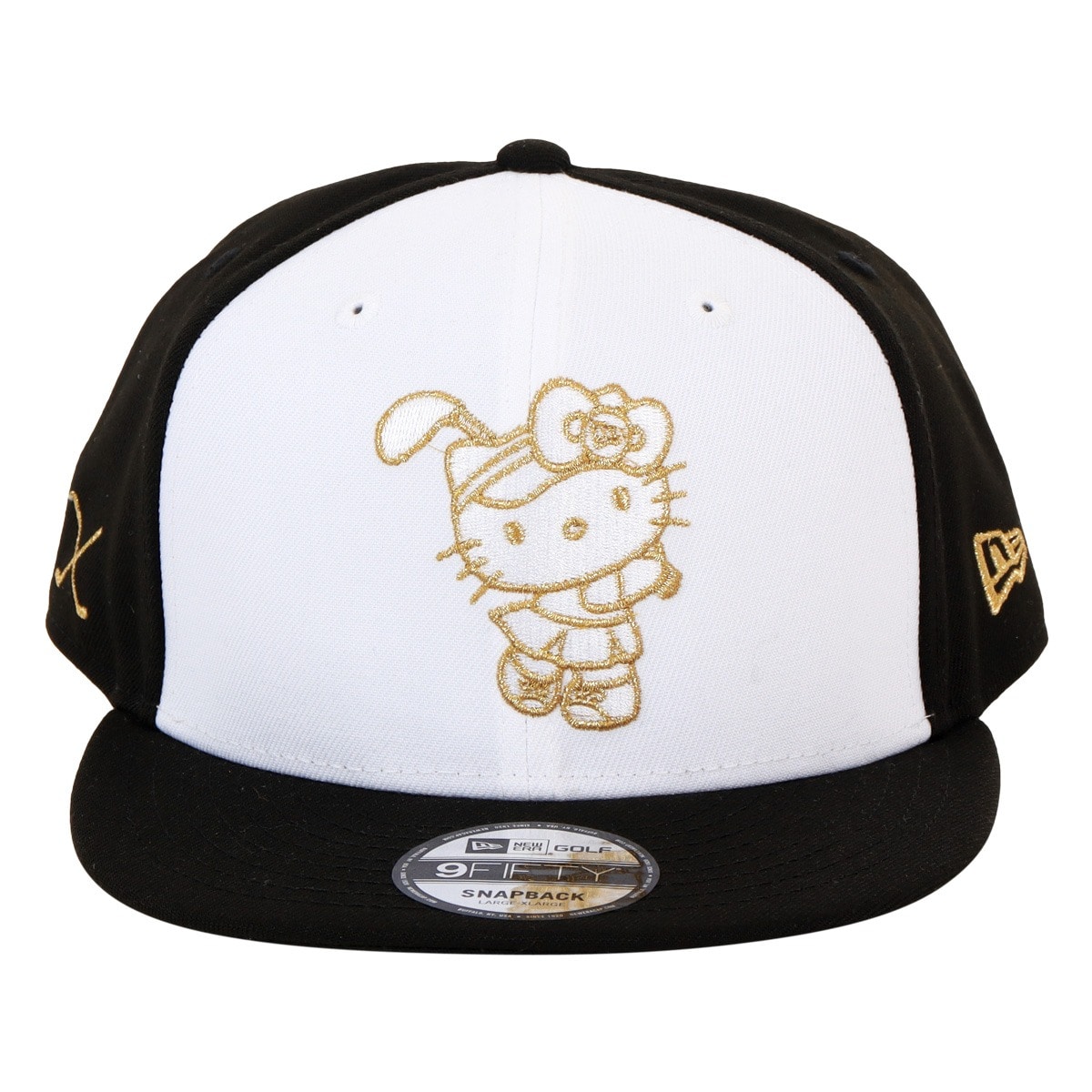NEW ERA ニューエラ ゴルフ キャップ 帽子 GOLF Women's 9FIFTY HELLO KITTY ハローキティ サイズ調整可能 ホワイト/ブラック