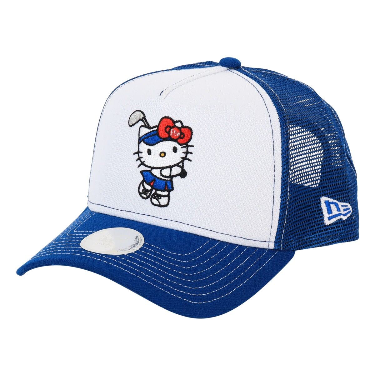 NEW ERA ニューエラ ゴルフ キャップ 帽子 GOLF Women's 9FORTY A-Frame トラッカー HELLO KITTY ハローキティ ホワイト/ロイヤル