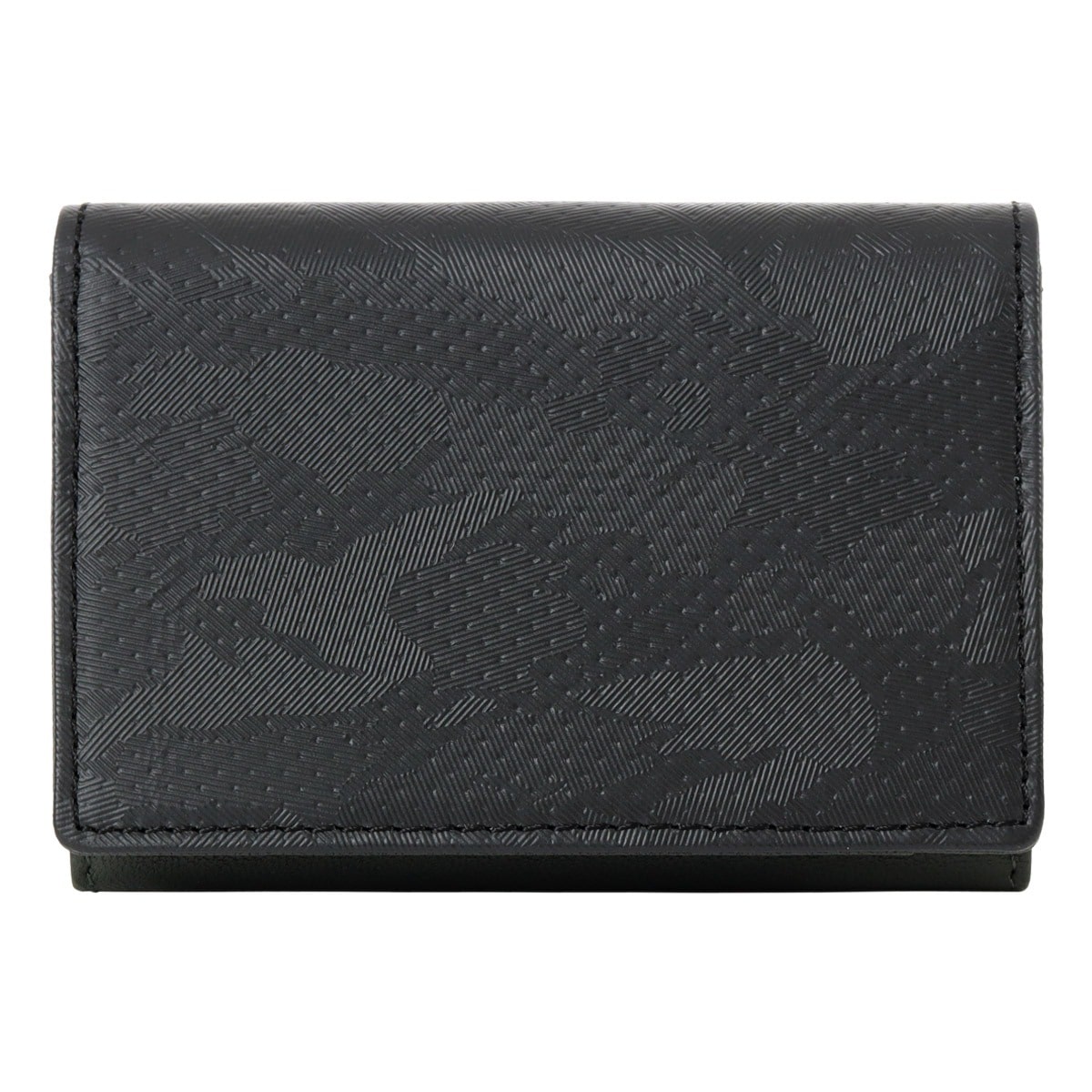 Neu interesse ノイ インテレッセ 名刺入れ ヴィッケルン 3174 牛革 羊革 レザー メンズ ブラック×グリーン