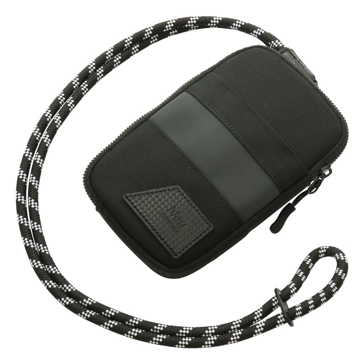 Neu interesse ノイ インテレッセ スマホショルダー ミニショルダー ポシェット メンズ 3526 Geheimnis ゲハイムニス 撥水 旅行 ブラック