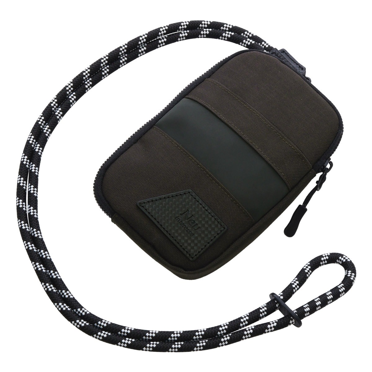 Neu interesse ノイ インテレッセ スマホショルダー ミニショルダー ポシェット メンズ 3526 Geheimnis ゲハイムニス 撥水 旅行 ダークブラウン