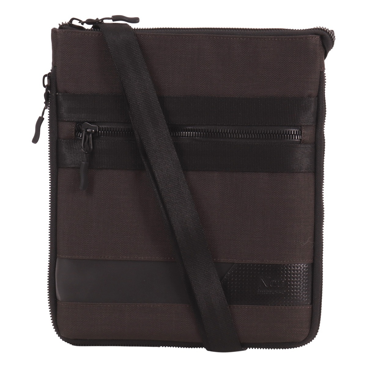Neu interesse ノイ インテレッセ ショルダーバッグ 縦型 メンズ 3528 Geheimnis 撥水 BEATTEX カジュアル 薄め コンパクト ダークブラウン
