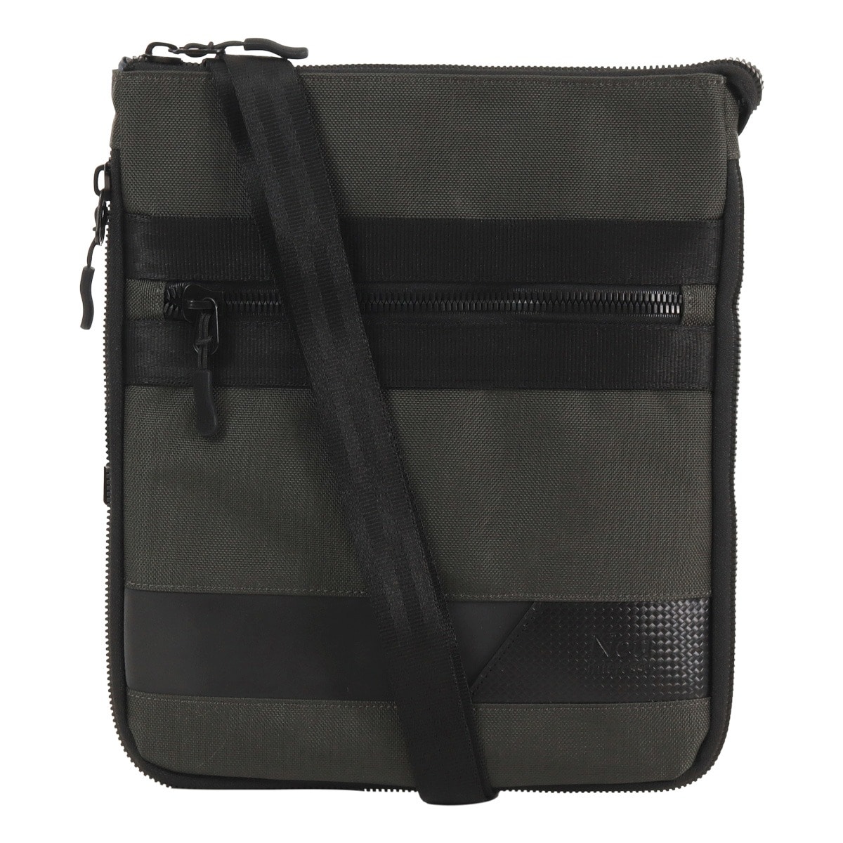 Neu interesse ノイ インテレッセ ショルダーバッグ 縦型 メンズ 3528 Geheimnis 撥水 BEATTEX カジュアル 薄め コンパクト グレー