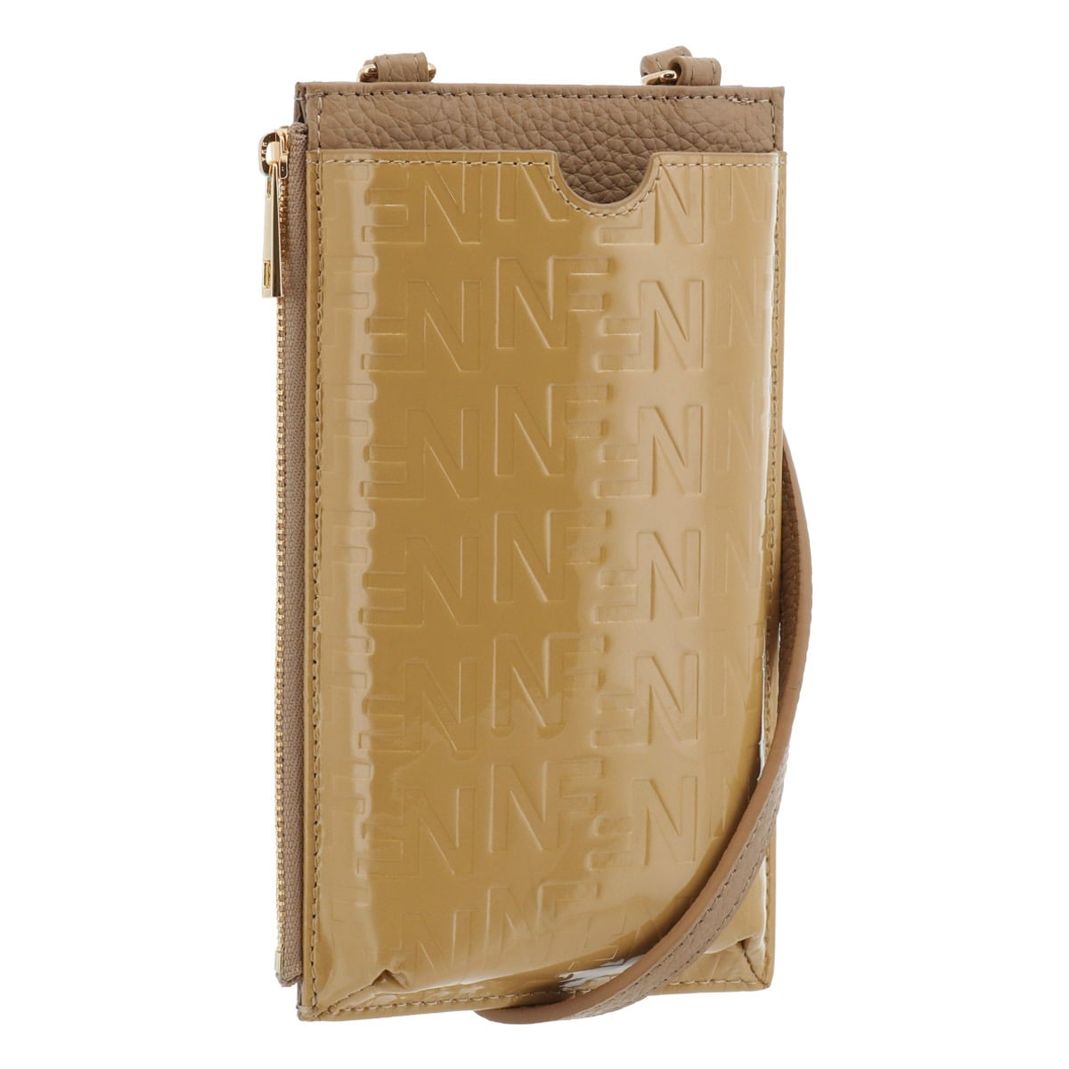 N&F for pets エヌアンドエフ スマホショルダー ショルダーバッグ ポシェット 肩掛け レディース 55181 Ella N&F 牛革 レザー 本革 ベージュ