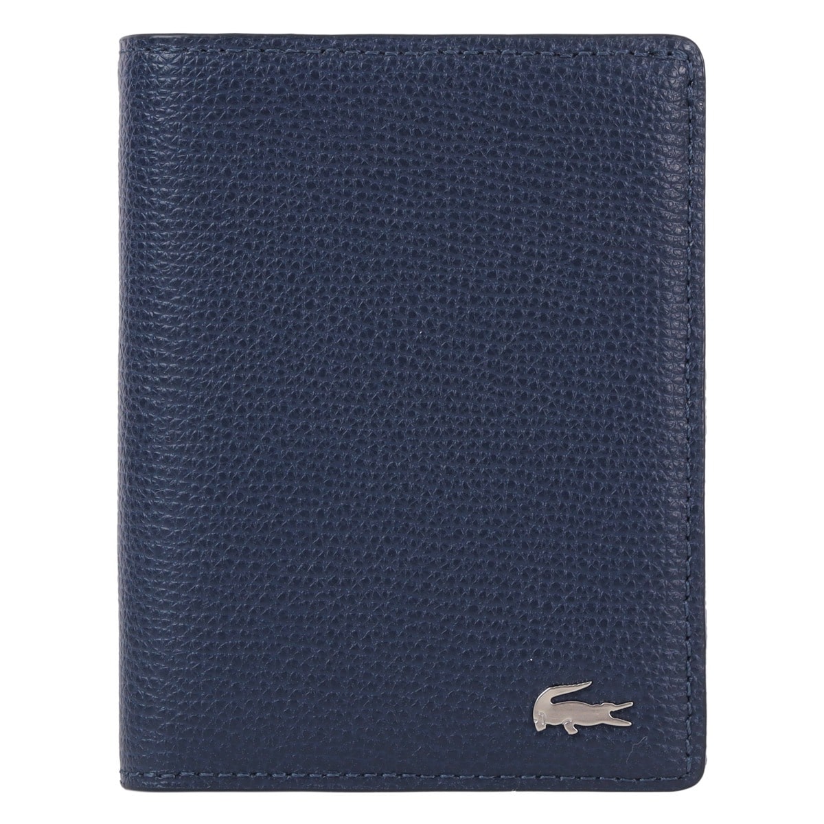 LACOSTE ラコステ 財布 二つ折り ショートウォレット メンズ NH1600KP 本革 レザー ネイビー