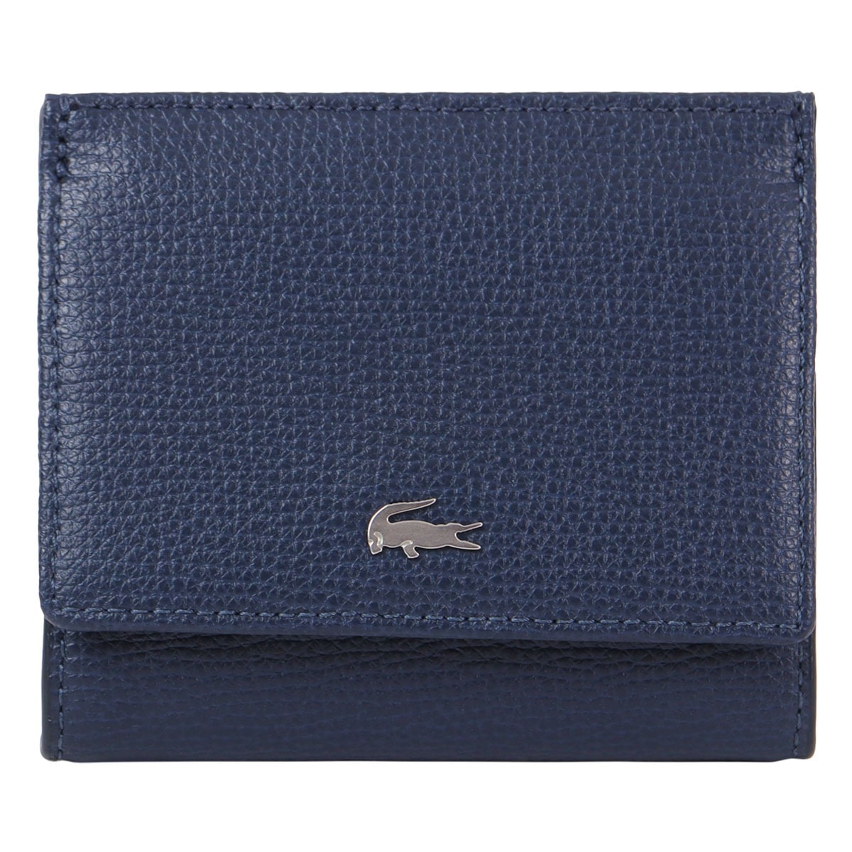 LACOSTE ラコステ 財布 小銭入れ ショートウォレット メンズ NH1602KP 本革 レザー ネイビー