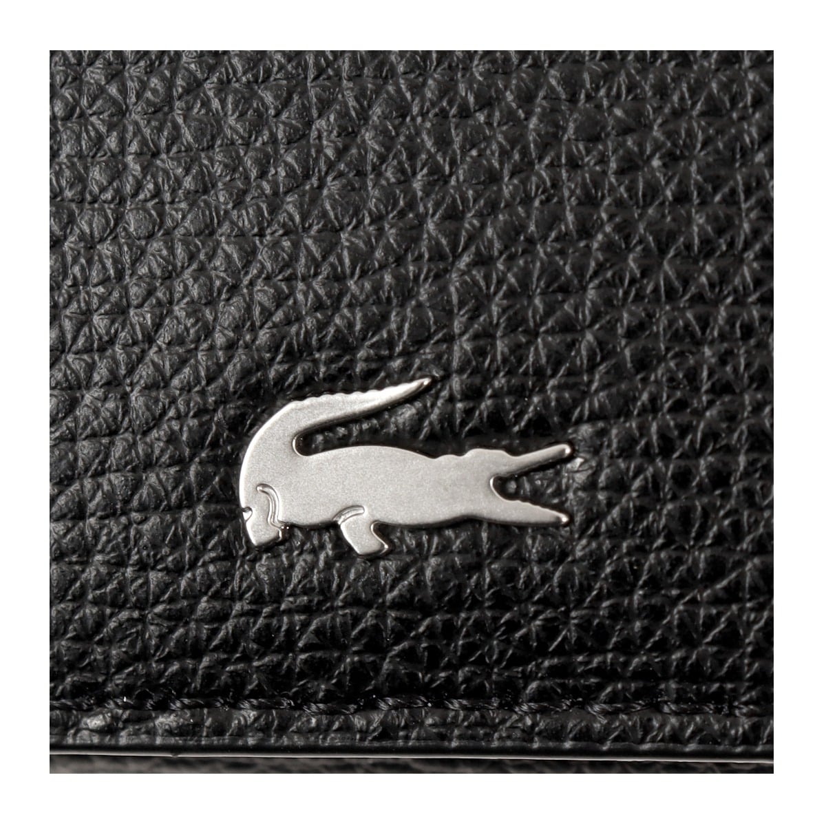 LACOSTE ラコステ 名刺入れ メンズ NH1604KP 本革 レザー ブラック