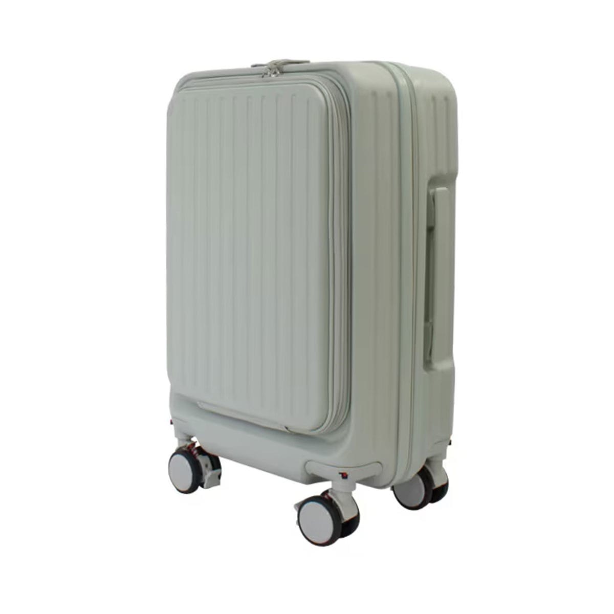 Novel ノーベル スーツケース【ドリンクホルダー付】機内持ち込み TSAロック 99930 マットフロントオープンキャリー Sサイズ ペールグリーン