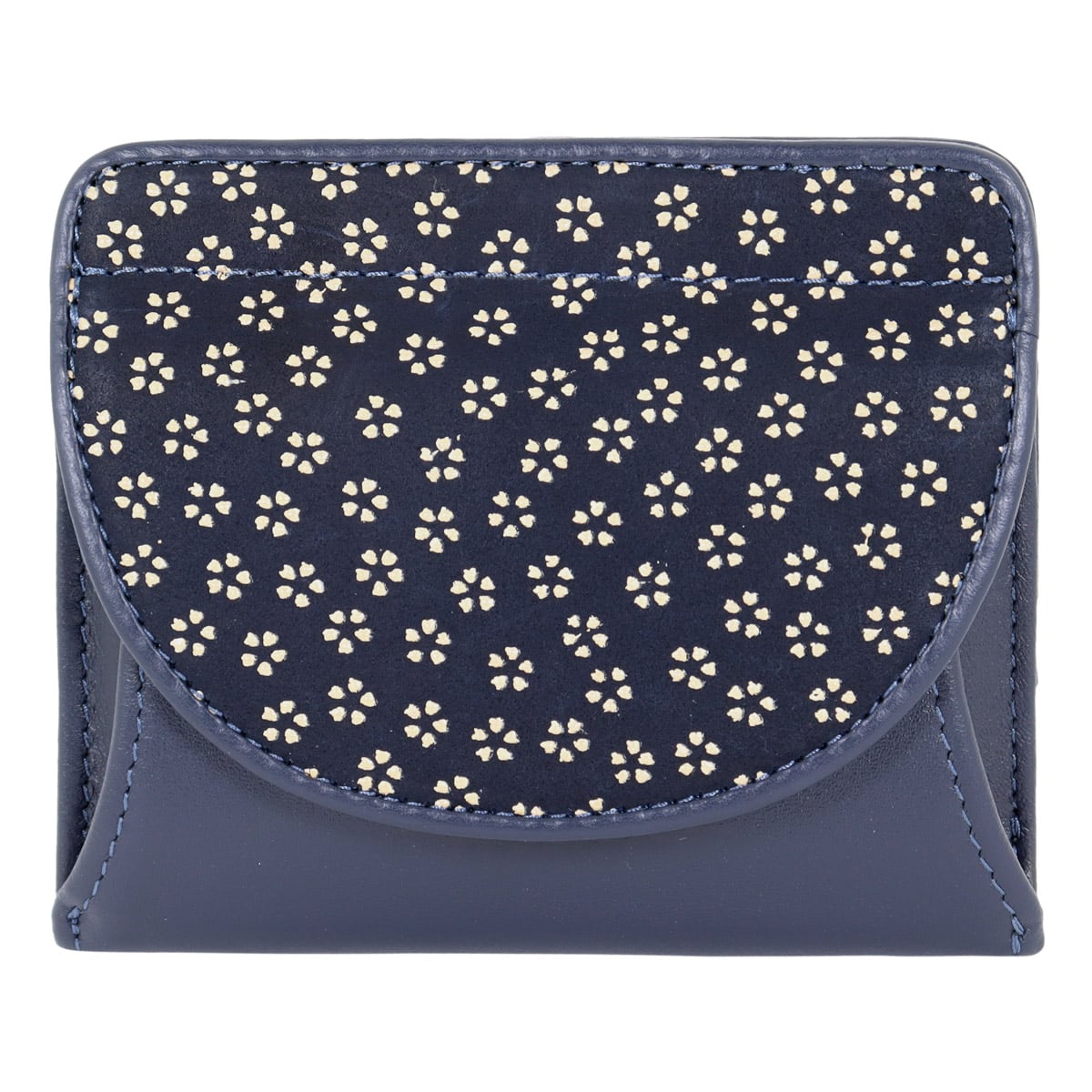 le prairies ル・プレリー 二つ折り財布 npe4410 ネイビー/ホワイト