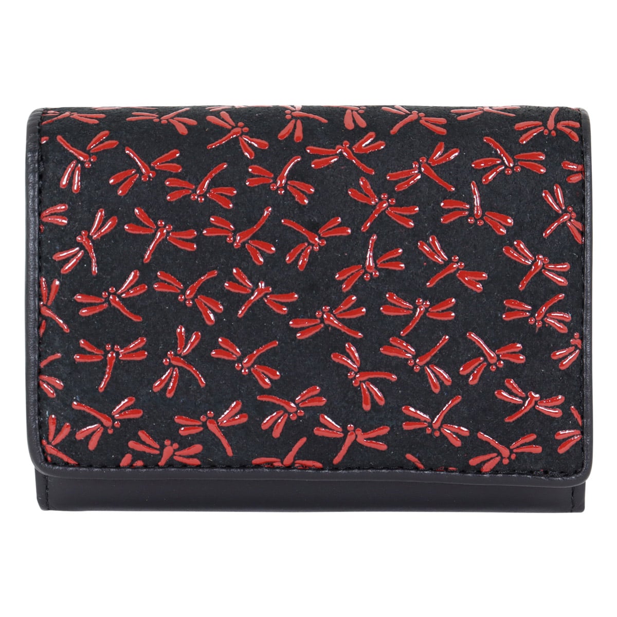 le prairies ル・プレリー 二つ折り財布 npe5210 ブラック/レッド