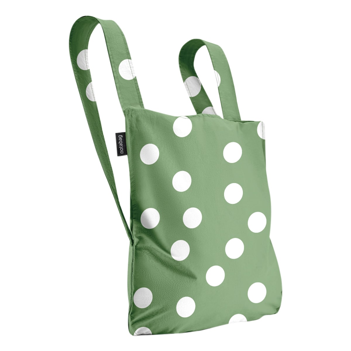 notabag ノットアバッグ エコバッグ リュック BAG & BACKPACK メンズ レディース NTB002 折りたたみ コンパクト トートバッグ Olive Dots