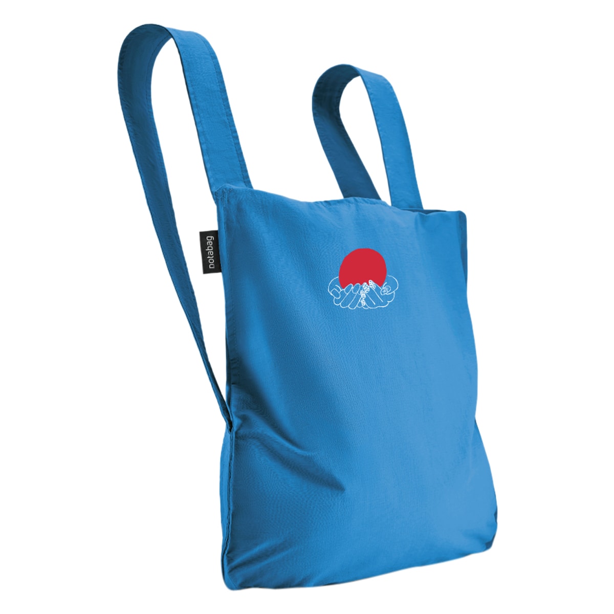 notabag ノットアバッグ エコバッグ リュック BAG & BACKPACK Harajuku メンズ レディース NTB009 折りたたみ コンパクト トートバッグ コラボ JAPAN AI Blue