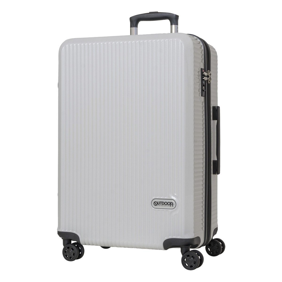 OUTDOOR PRODUCTS アウトドアプロダクツ スーツケース キャリーバッグ TSAロック 74L 60cm 3.7kg OD-0808-60 ハード エキスパンダブル キャリーバッグ  White Carbon