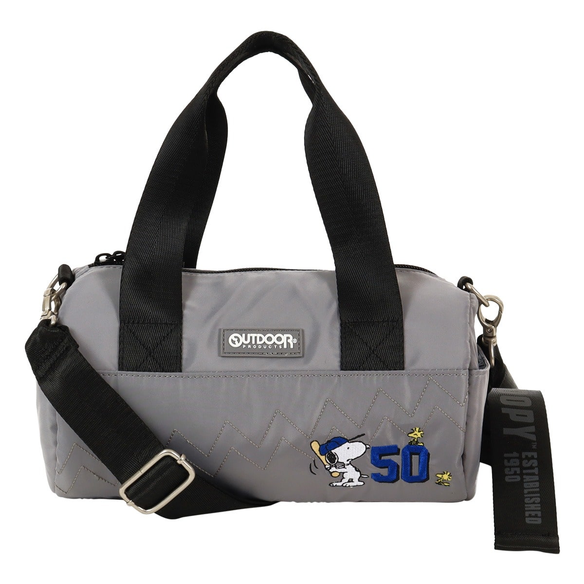 OUTDOOR PRODUCTS アウトドアプロダクツ ミニロールボストンバッグ ポリエステル100% レディース グレー