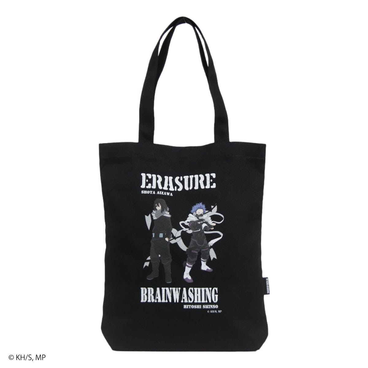 OUTDOOR PRODUCTS アウトドアプロダクツ 僕のヒーローアカデミア コラボ アニメ ヒロアカ HIROAKA トートバッグ キャンバストート 心操人使 相澤消太 雄英高校 メンズ レディース odha24 A4 コットン クラックプリント 推し活 クロ