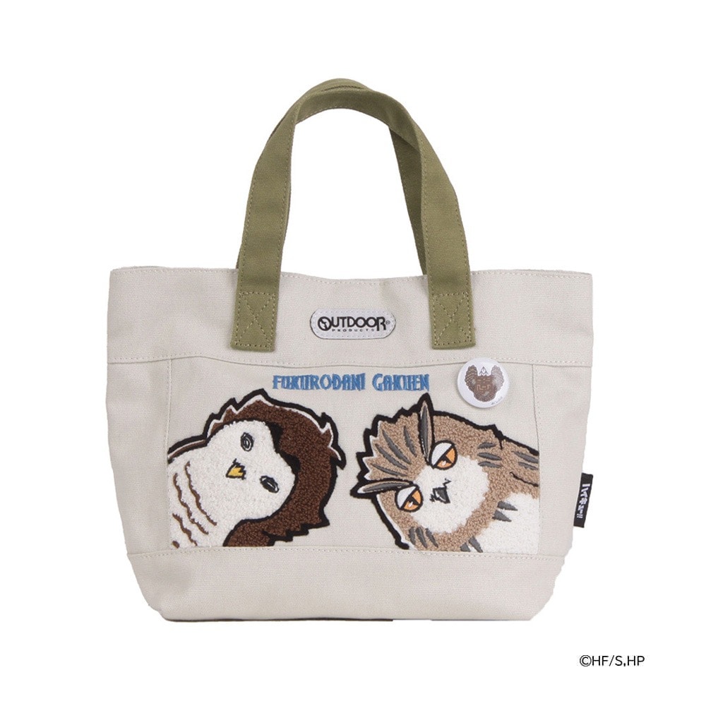 OUTDOOR PRODUCTS アウトドアプロダクツ ハイキュー!! コラボ トートバッグ メンズ レディース ODHQ10~13 ハンドバッグ コットントート 日向 影山 山口 月島 黒尾 孤爪 宮侑 治 木兎 赤葦 烏野 音駒 稲荷崎 高校 アニメ 推し活 ボクト・アカアシフクロウ(オーク)