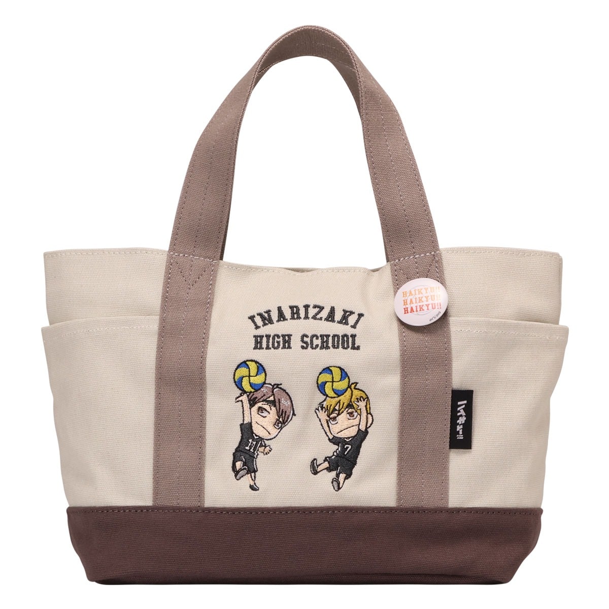 OUTDOOR PRODUCTS アウトドアプロダクツ ハイキュー!! トートバッグ ミニトート メンズ レディース ODHQ90 烏野高校 音駒高校 稲荷崎高校 梟谷学園高校 アニメ 推し活 バレーボール 日向 影山 木兎 赤葦 北 宮 黒尾 孤爪 稲荷崎高校(グレー)