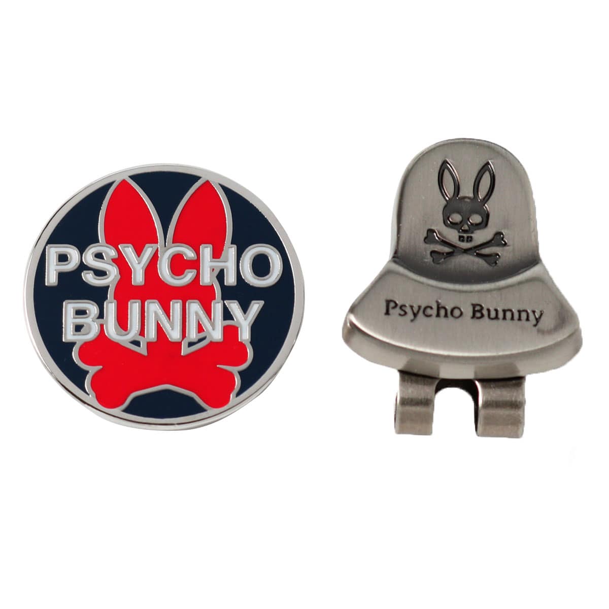 サイコバニー ゴルフ ゴルフマーカー ボールマーカー メンズ レディース PBMG2FM1 Psycho Bunnyクリップマーカー メタル