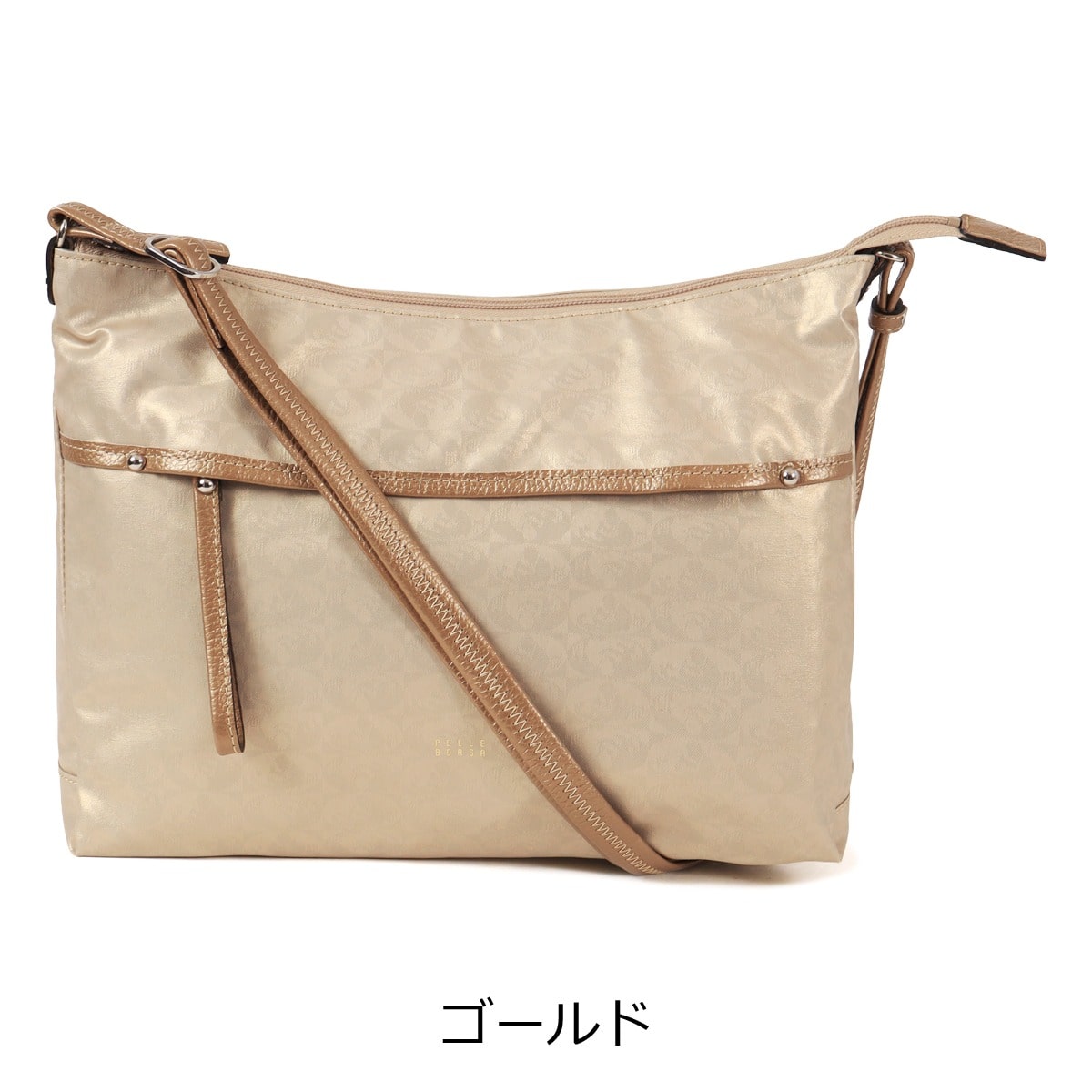 PELLE BORSA ペレボルサ ショルダーバッグ B5 撥水 軽量 軽い レディース 日本製 4449 アライブ 旅行 アウトドア 雨の日 ガンメタ ガンメタ -