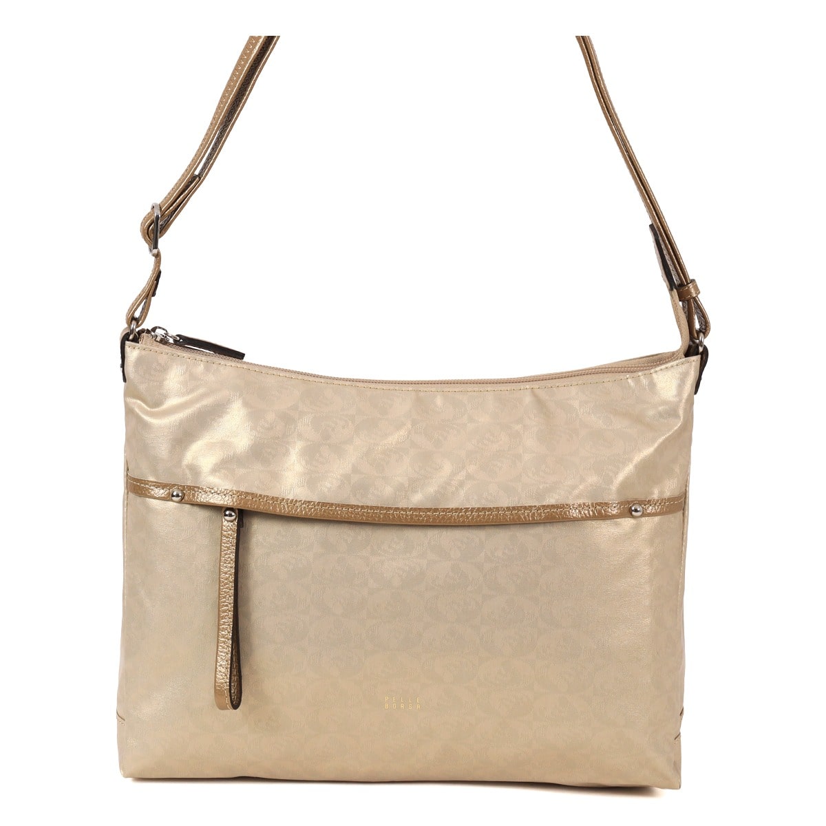 PELLE BORSA ペレボルサ ショルダーバッグ B5 撥水 軽量 軽い レディース 日本製 4449 アライブ 旅行 アウトドア 雨の日 ガンメタ ガンメタ -