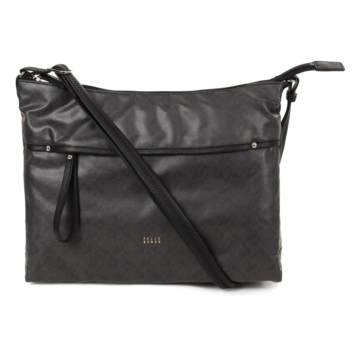 PELLE BORSA ペレボルサ ショルダーバッグ B5 撥水 軽量 軽い レディース 日本製 4449 アライブ 旅行 アウトドア 雨の日 マットブラック