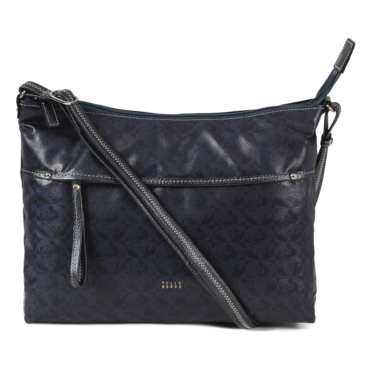 PELLE BORSA ペレボルサ ショルダーバッグ B5 撥水 軽量 軽い レディース 日本製 4449 アライブ 旅行 アウトドア 雨の日 ネイビー