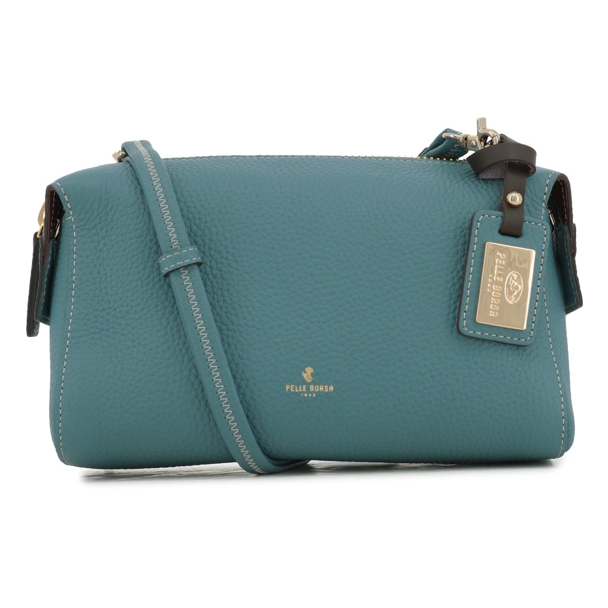 PELLE BORSA ペレボルサ ショルダーバッグ 本革 レディース 4717 レネット ミニショルダー 冠婚葬祭 お呼ばれ 上品 レザー 牛革 ブルーグレー
