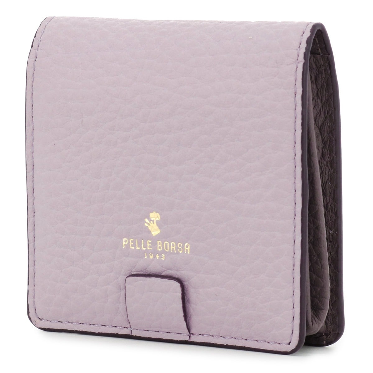 PELLE BORSA ペレボルサ 小銭入れ コインケース 本革 コンパクト レディース 4782 レネットグッズ おしゃれ 大人 上品 レザー 牛革 ライラック