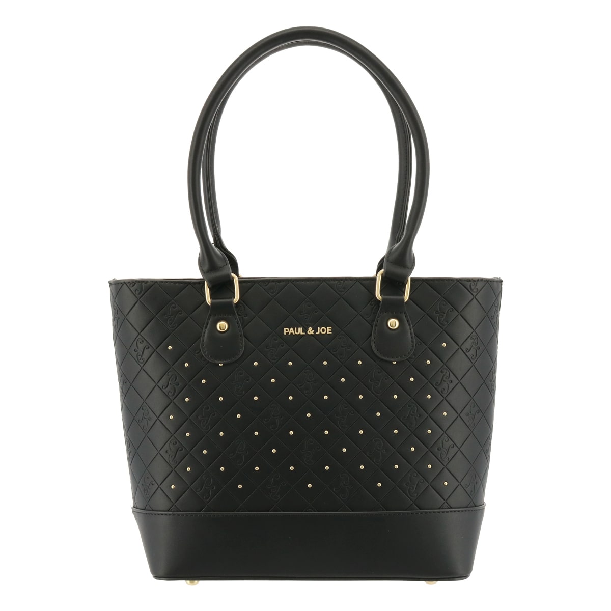 PAUL&JOE ACCESSOIRES ポールアンドジョーアクセソワ トートバッグ エンボス PJA-B1079 エンボス 型押し ブラック