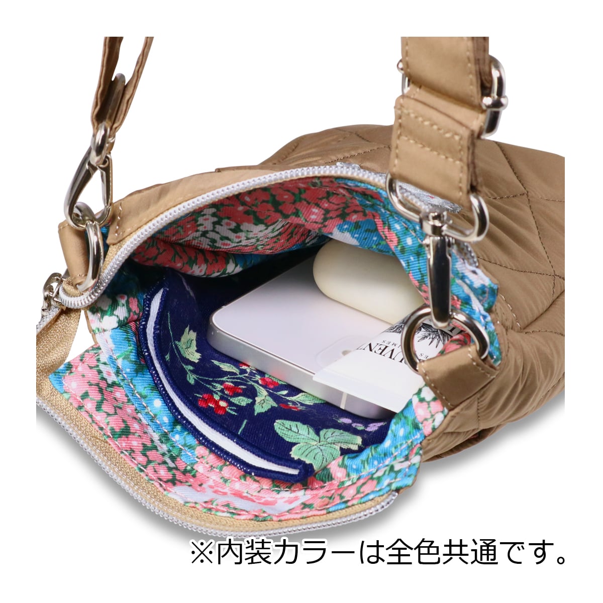 PAUL&JOE ACCESSOIRES ポールアンドジョー スマホショルダー ショルダーバッグ PJA-B1096 キルティング ミニショルダー 別注 限定 ブラック ブラック -