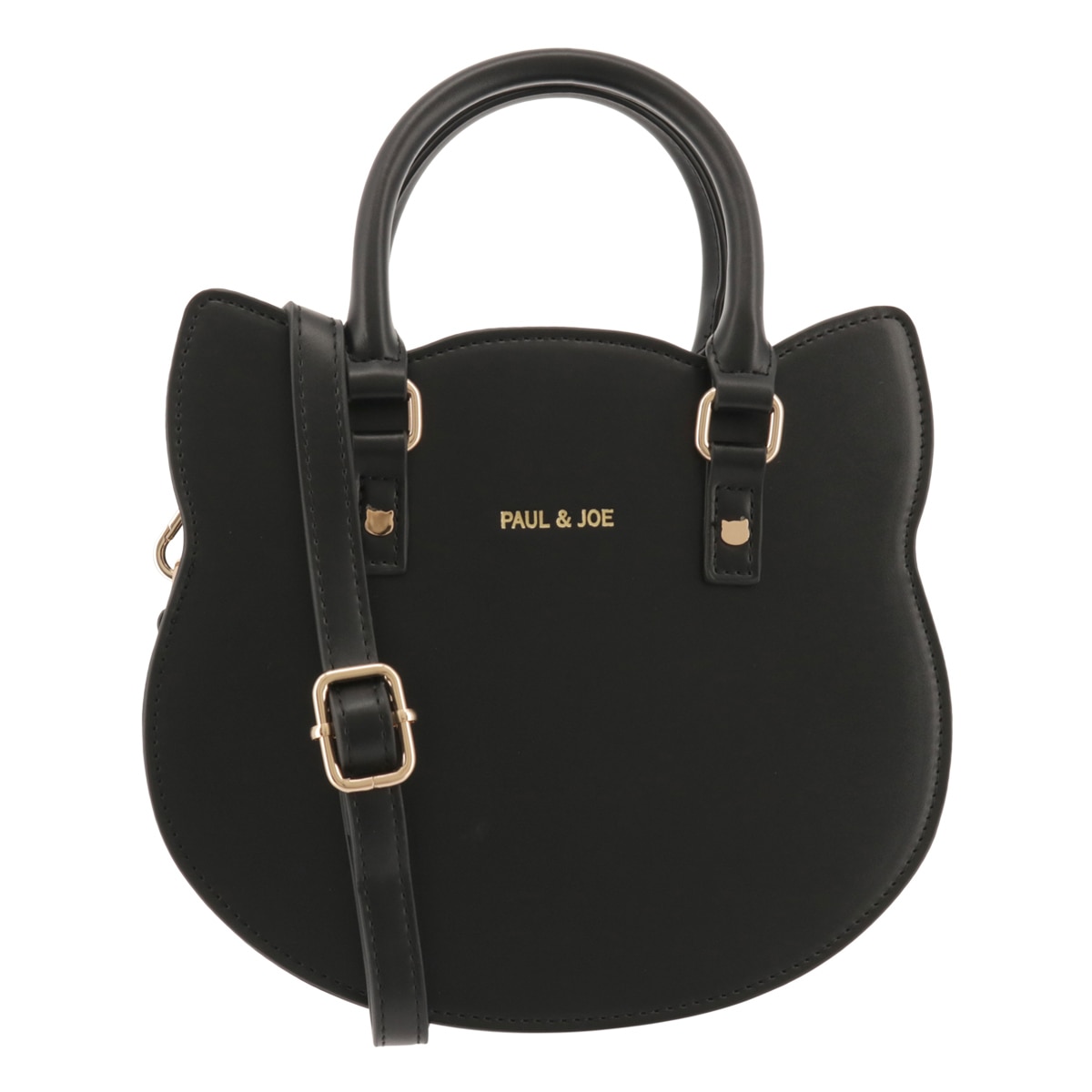 PAUL&JOE ACCESSOIRES ポールアンドジョーアクセソワ ハンドバッグ レディース CAT FACE BAG PJA-B1101 2way ショルダーバッグ ミニショルダー 猫 ロリータ ブラック