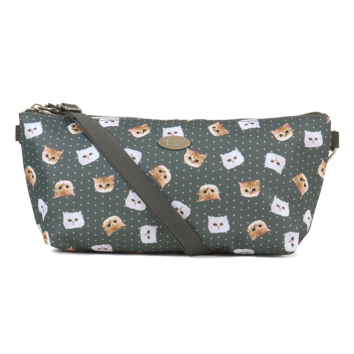 PAUL&JOE ACCESSOIRES ポールアンドジョーアクセソワ ショルダーバッグ レディース PJA-B1154 ジプシー＆ヌネット総柄 PAUL＆JOE ミニショルダー グレー