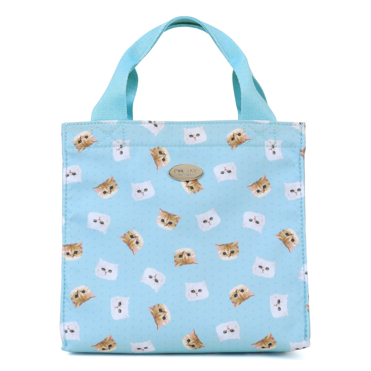 PAUL&JOE ACCESSOIRES ポールアンドジョーアクセソワ ランチトート レディース PJA-B1155 ジプシー&ヌネット総柄 PAUL&JOE トートバッグ ミニトート ブルー