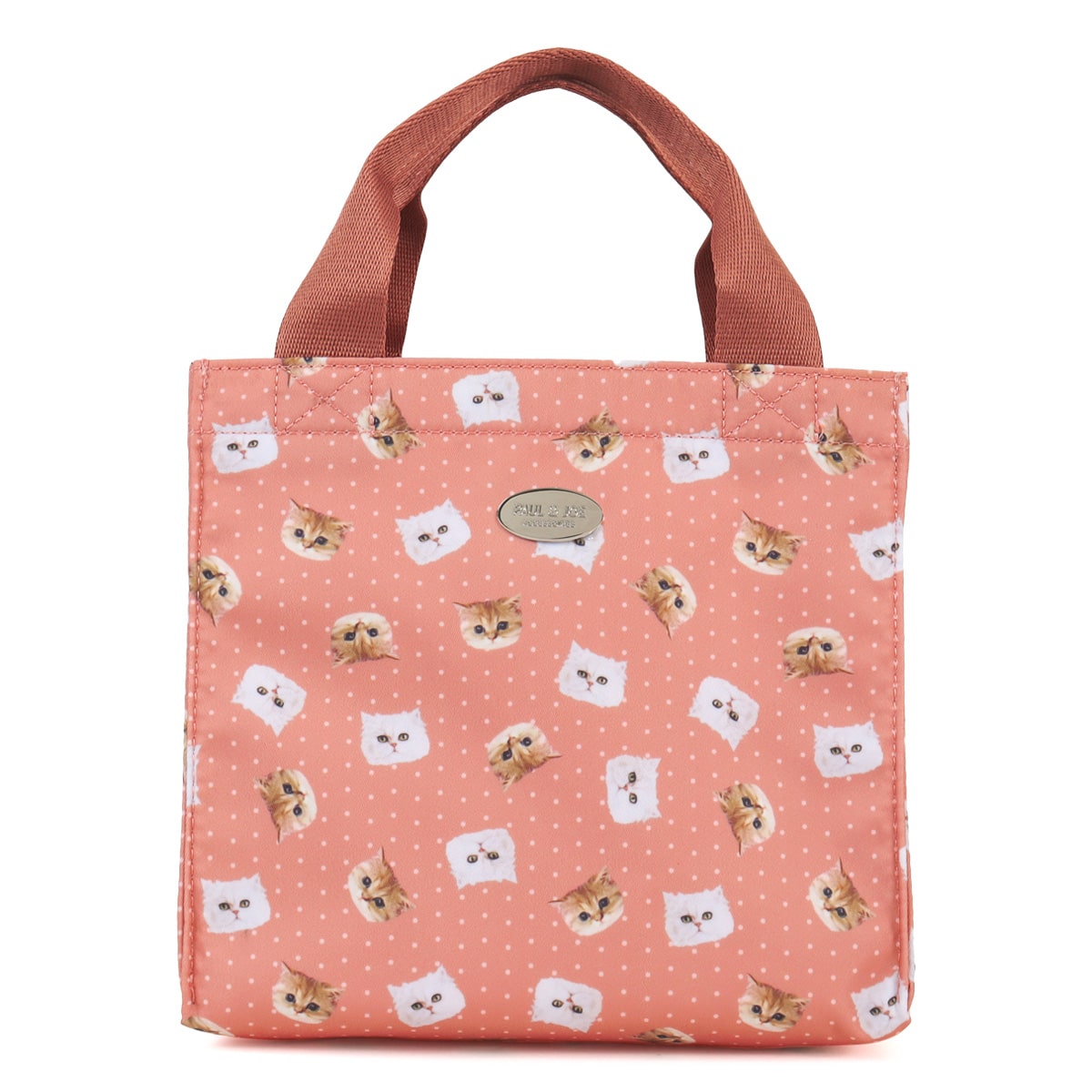 PAUL&JOE ACCESSOIRES ポールアンドジョーアクセソワ ランチトート レディース PJA-B1155 ジプシー＆ヌネット総柄 PAUL＆JOE トートバッグ ミニトート オレンジ