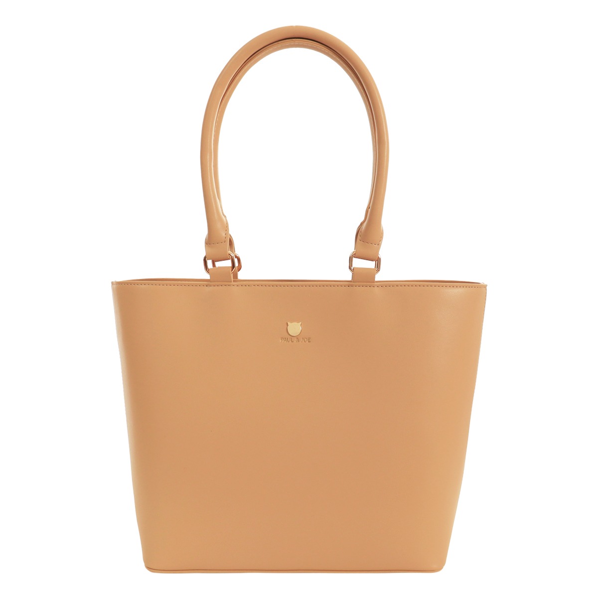 PAUL&JOE ACCESSOIRES ポールアンドジョーアクセソワ トートバッグ レディース スモールキャットフェイスメタル PJA-B1167 猫 ねこ ベージュ